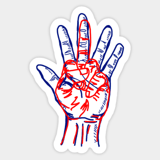 Hand Sketch Sticker